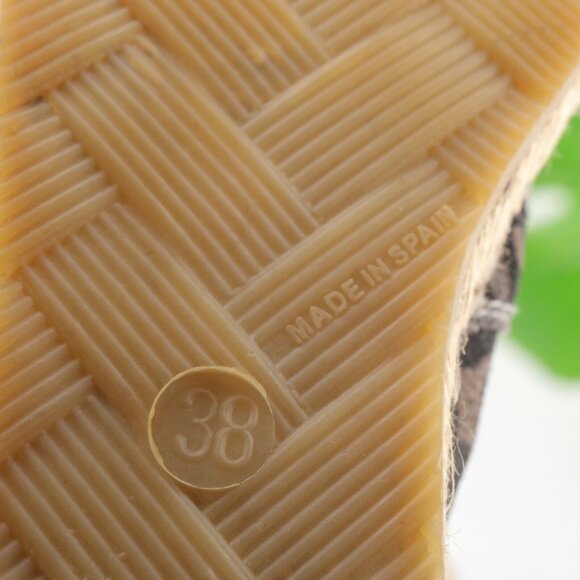 Free People Womens Canyon Slip On Size 7 Gray Suede Leopard Espadrille Flat - Picture 10 of 12